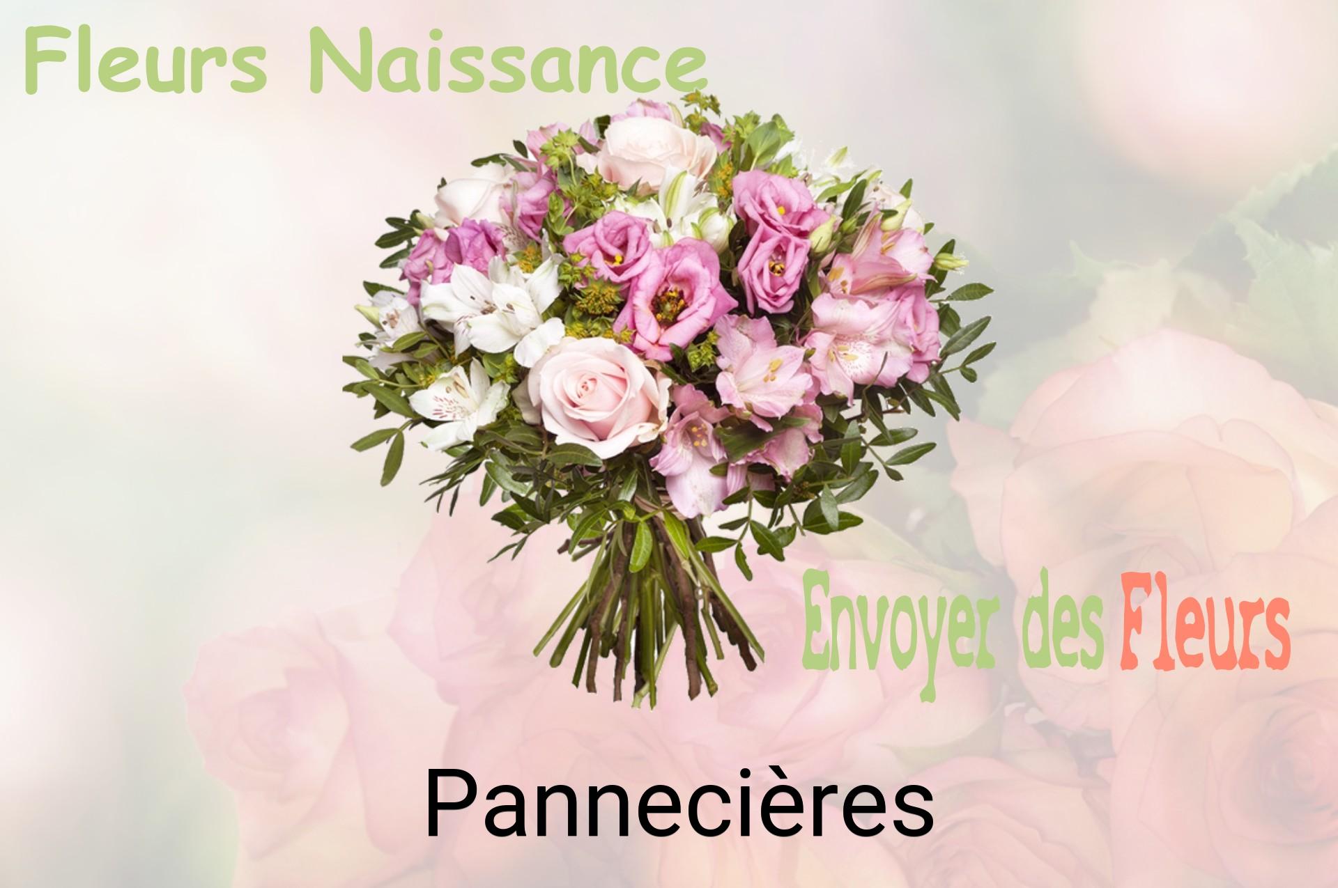 Bouquet de fleurs de naissance livré à Pannecières